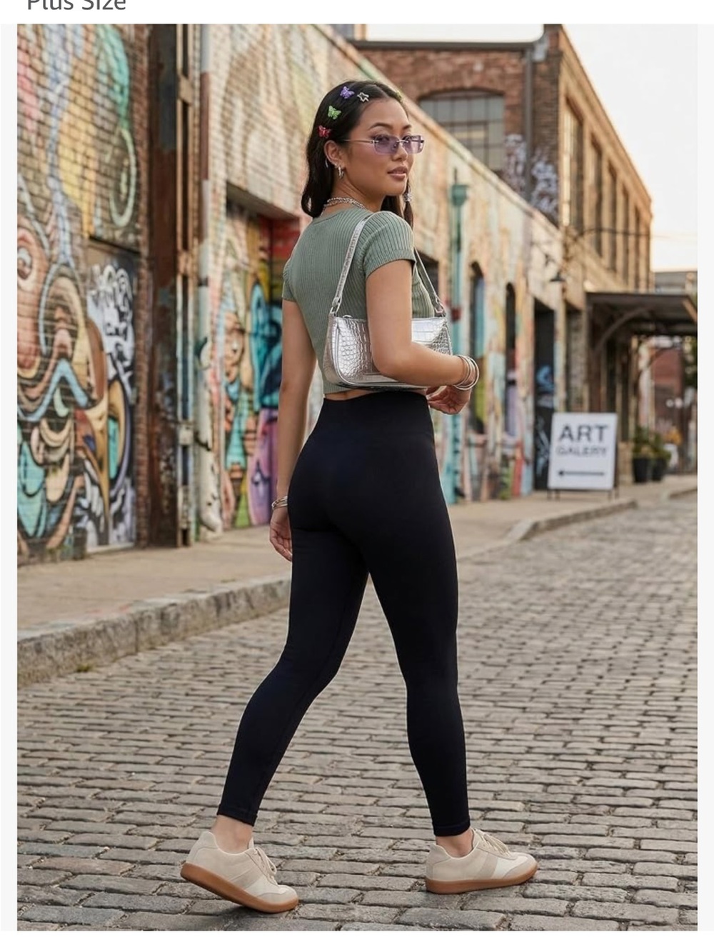 Conceited Black High-Waist Leggings - One Size Fits Most